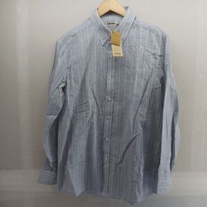 Fabindia NEW! Mens Small Comfort Fit Blue Striped Button Down Shirt Casual NWT!